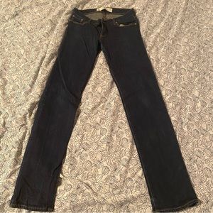 Abercrombie & Fitch dark denim straight leg jeans